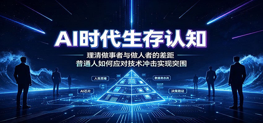 AI时代生存认知：理清做事者与做人者的差距，普通人如何应对技术冲击实现突围-云创网