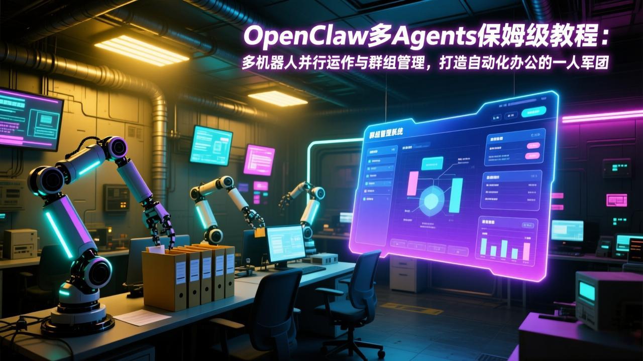 OpenClaw多Agents保姆级教程：多机器人并行运作与群组管理，打造自动化办公的一人军团-云创网