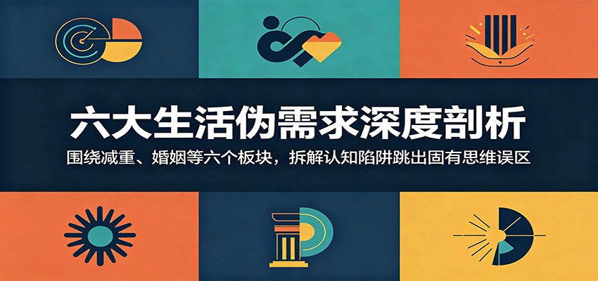 六大生活伪需求深度剖析：围绕减重、婚姻等六个板块，拆解认知陷阱跳出固有思维误区-云创网