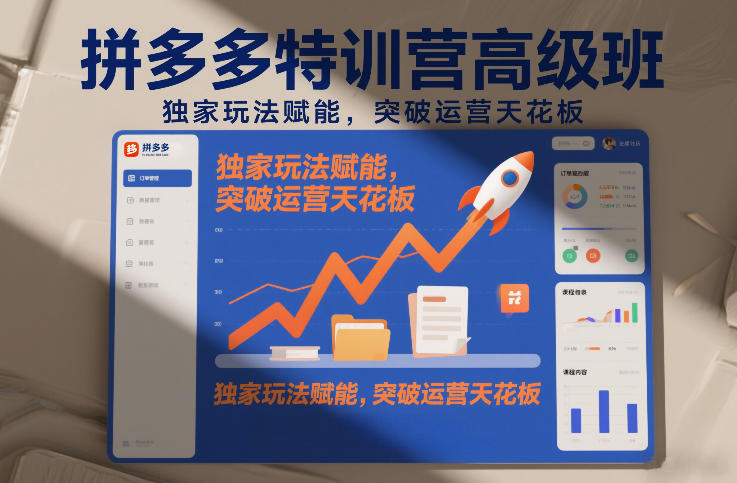 拼多多特训营高阶班，独家玩法赋能，突破运营天花板(更新26年3月27日)-云创网