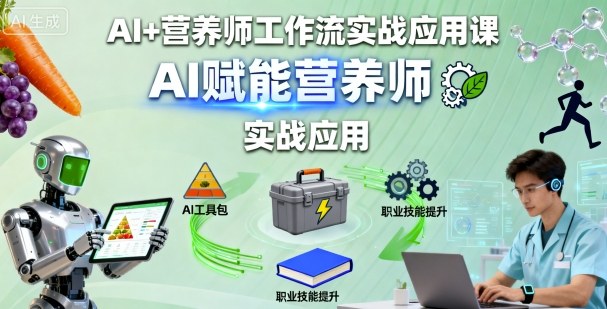 AI+营养师工作流实战应用课，AI赋能营养师-云创网