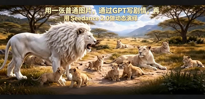 用一张普通图片，通过GPT写剧情，再用Seedance 2.0做动态演绎，居然能生成迪士尼风格搞笑动画-云创网