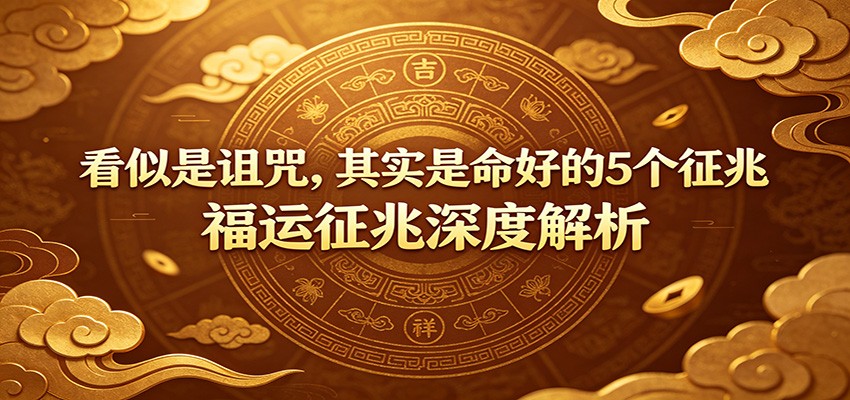 付费文章：《看似是诅咒，其实是命好的5个征兆》福运征兆深度解析-云创网