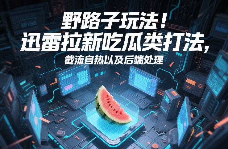 野路子玩法！迅雷拉新吃瓜类打法，截流自热以及后端处理-云创网