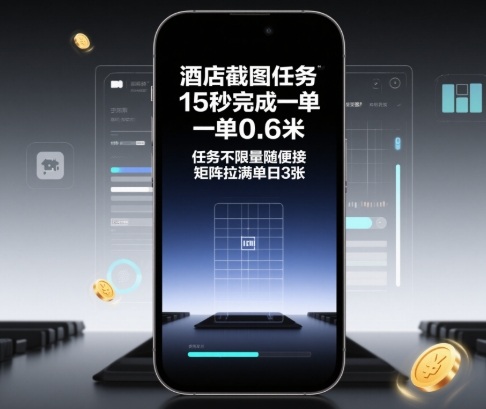 酒店截图任务，15秒完成一单，一单0.6米，任务不限量随便接，矩阵拉满单日3张【揭秘】-云创网