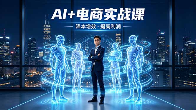 AI+电商实战课，1人+N个AI 智能体，把SOP变AI员工，实现降本增效提高利润-云创网