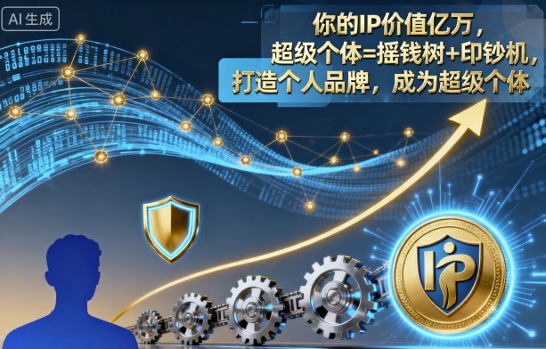 你的IP价值亿万，超级个体=摇钱树+印钞机，打造个人品牌，成为超级个体-云创网