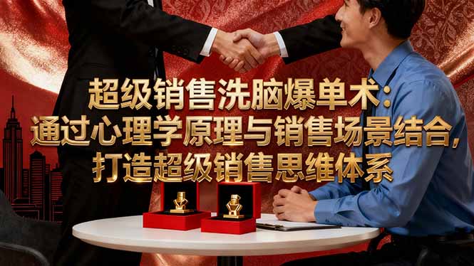超级销售洗脑爆单术：通过心理学原理与销售场景结合,打造超级销售思维体系-云创网