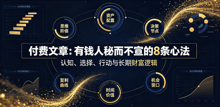 付费文章：有钱人秘而不宣的8条心法-云创网