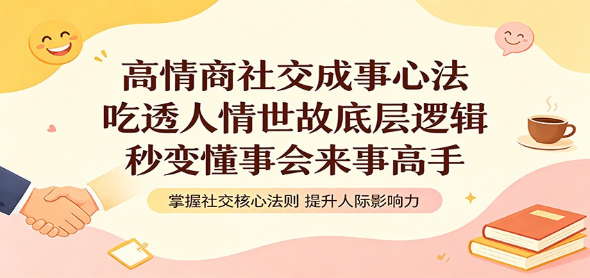 高情商社交成事心法：吃透人情世故底层逻辑，秒变懂事会来事高手-云创网