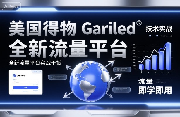 美国得物Gariled技术实战，全新流量平台​实战干货，即学即用-云创网