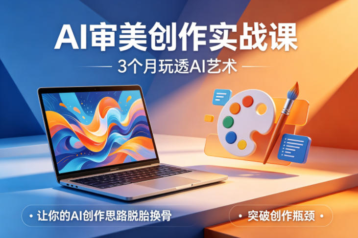 AI审美创作实战课，3个月玩透AI艺术，让你的AI创作思路脱胎换骨，突破创作瓶颈（更新0617）-云创网