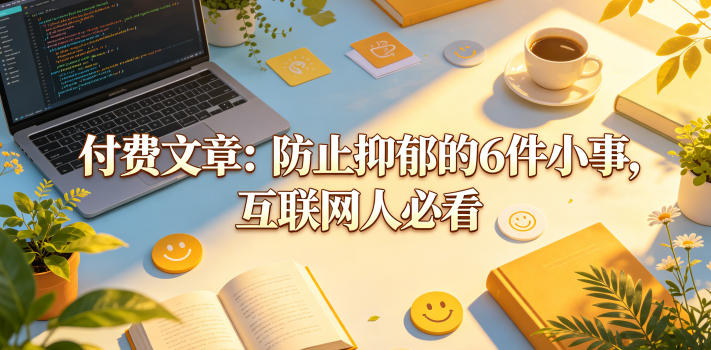 付费文章：防止抑郁的6件小事，互联网人必看！-云创网