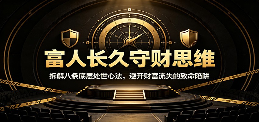 富人长久守财思维：拆解八条底层处世心法，避开财富流失的致命陷阱-云创网