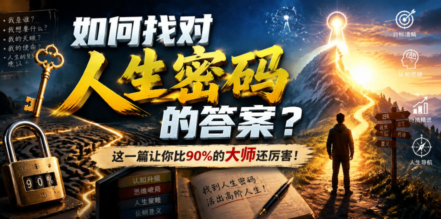 付费文章：如何找对人生密码的答案？这一篇让你比90%的大师还厉害！-云创网
