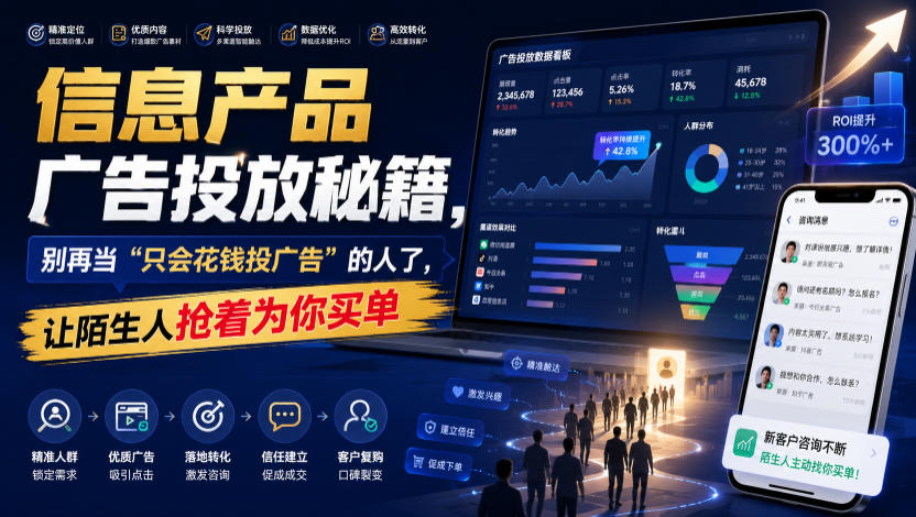 信息产品广告投放秘籍，别再当“只会花钱投广告”的人了，让陌生人抢着为你买单【原创双语字幕】-云创网