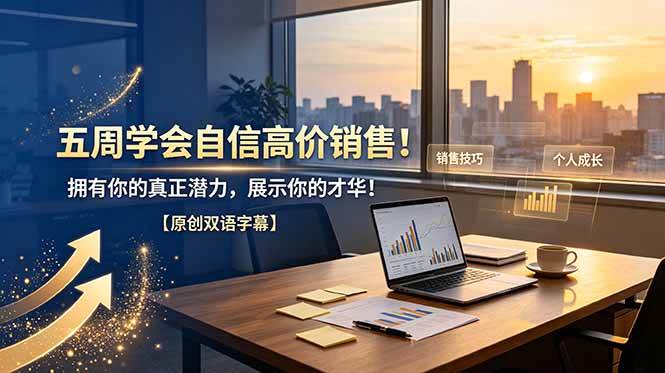 （19071期）五周学会自信高价销售！拥有你的真正潜力，展示你的才华！【原创双语字幕】-云创网