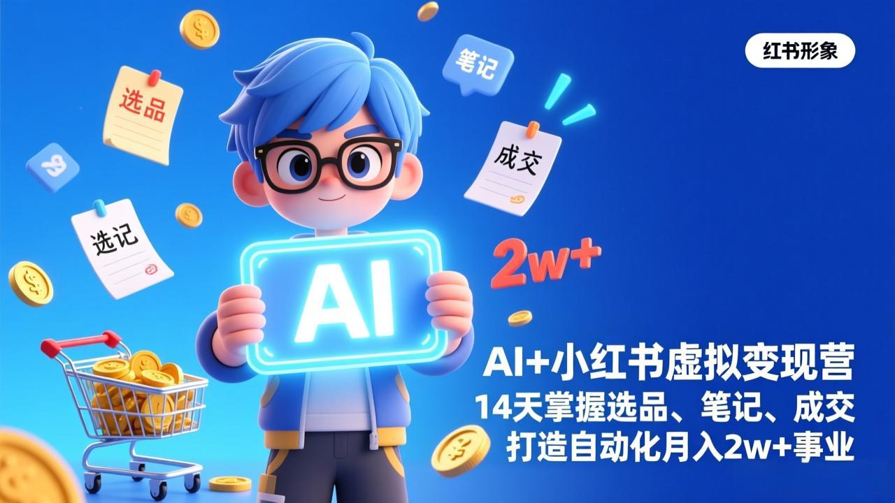 AI+小红书虚拟变现营(完结-云创网