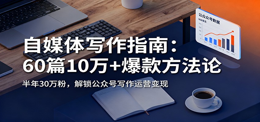 自媒体写作指南：60篇10万+爆款方法论，半年30万粉，解锁公众号写作运营变现-云创网