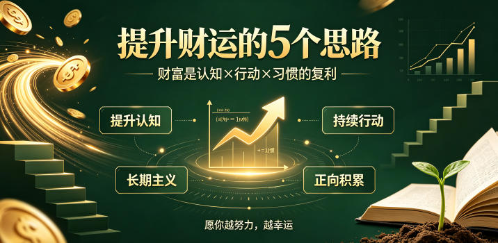 付费文章：提升财运的5个思路——财富是认知x行动x习惯的复利，愿你越努力，越幸运-云创网
