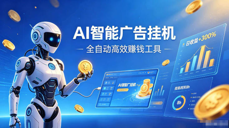 AI智能广告挂G，在家自动賺收益，全程无需人工操作、不用直播、不用拉人【揭秘】-云创网