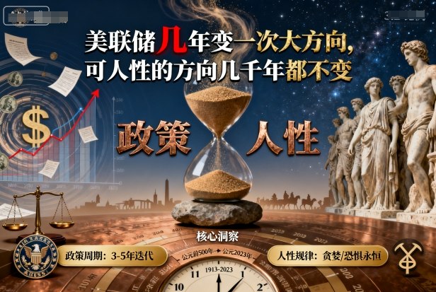 付费文章：美联储几年变一次大方向，可人性的方向几千年都不变-云创网