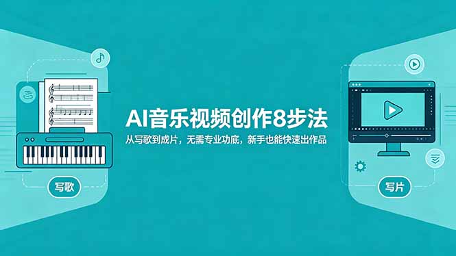 AI音乐视频创作8步法：从写歌到成片，无需专业功底，新手也能快速出作品-云创网