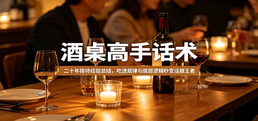 酒桌高手话术：二十年接待经验总结，吃透规律与底层逻辑秒变话题王者-云创网