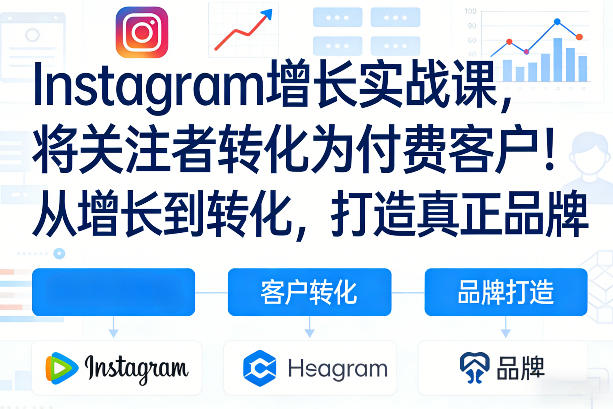 Instagram增长实战课，将关注者转化为付费客户！从增长到转化，打造真正品牌(双语字幕)-云创网