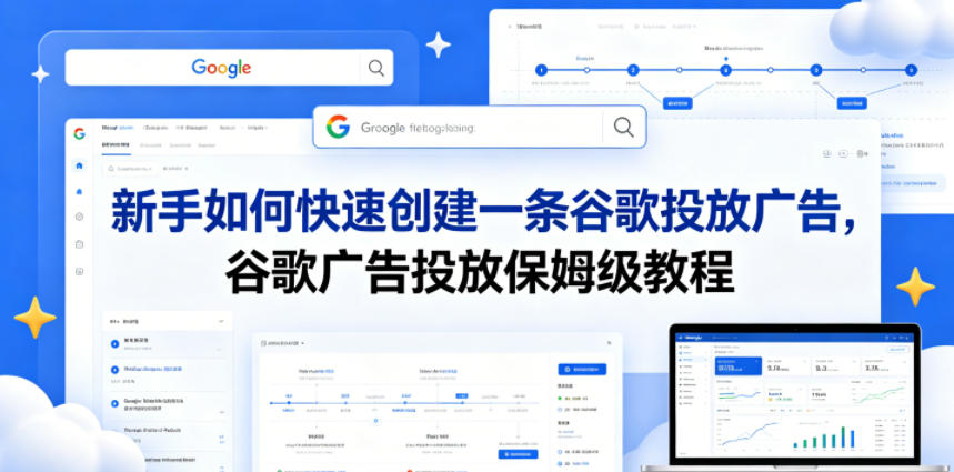 新手如何快速创建一条谷歌投放广告，谷歌广告投放保姆级教程-云创网