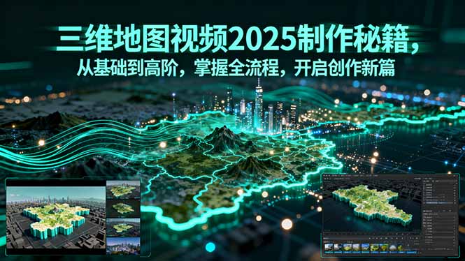 三维地图视频2025制作秘籍，从基础到高阶，掌握全流程，开启创作新篇-云创网