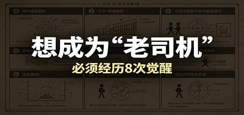 某公众号付费文章：想成为“老司机”，必须经历8次觉醒-云创网