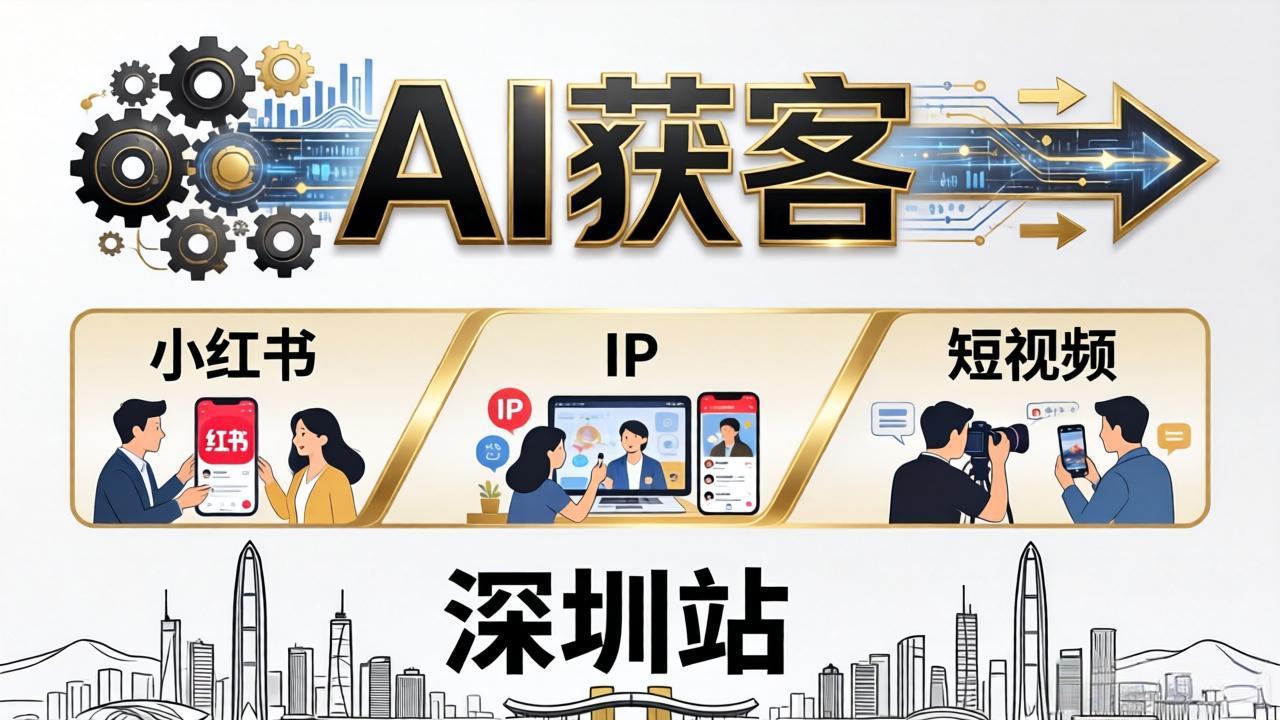 2026AI获客大课深圳站：4月17日-19日3天2夜拆透小红书+IP+短视频，老板操盘手必来-云创网
