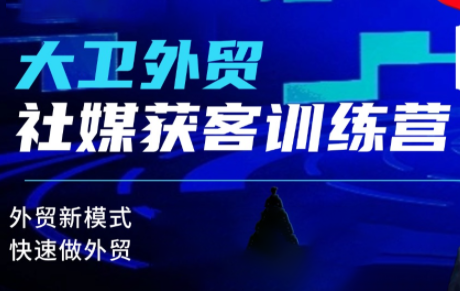 大卫老师·外贸社媒获客独家训练营(更新10月)-云创网