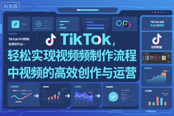 TikTok中视频制做流程，轻松实现Tk中视频的高效创作与运营-云创网