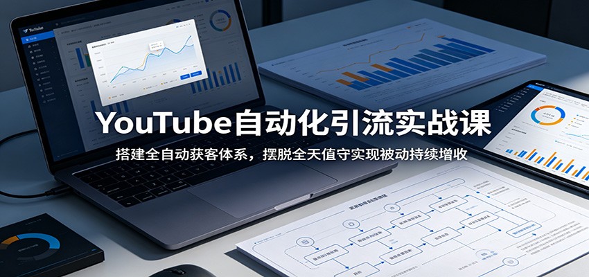 YouTube自动化引流实战课：搭建全自动获客体系，摆脱全天值守实现被动持续增收-云创网