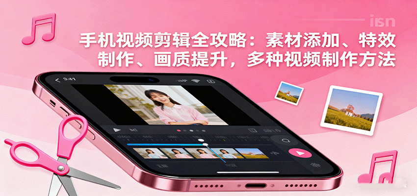 手机视频剪辑全攻略：素材添加、特效制作、画质提升，多种视频制作方法-云创网