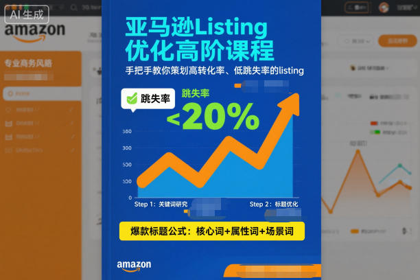 亚马逊Listing优化高阶课程，手把手教你策划高转化率、低跳失率的listing-云创网