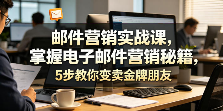 邮件营销实战课，掌握电子邮件营销秘籍，5步教你变卖金牌朋友【原创双语字幕】-云创网