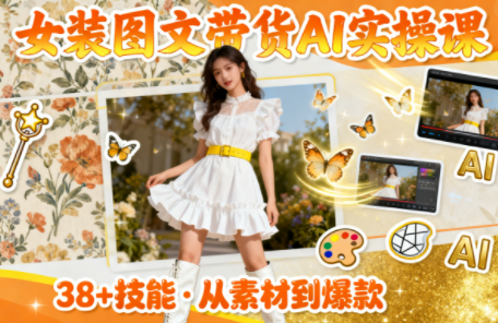 女装图文带货的AI实操课-云创网