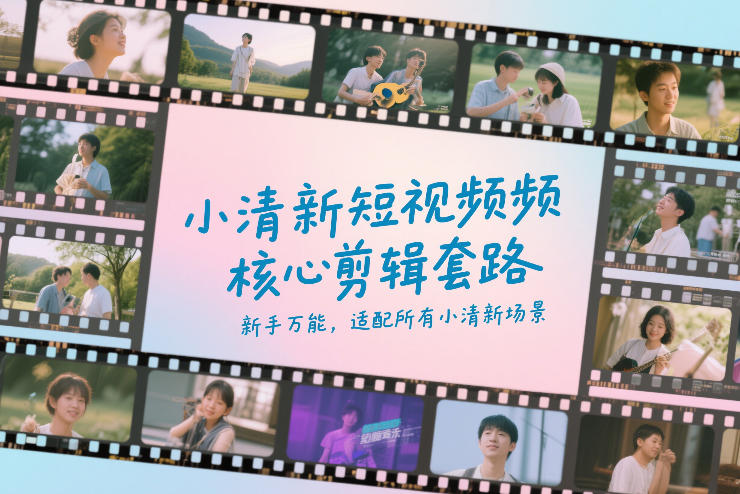 小清新短视频核心剪辑套路，新手万能，适配所有小清新场景-云创网