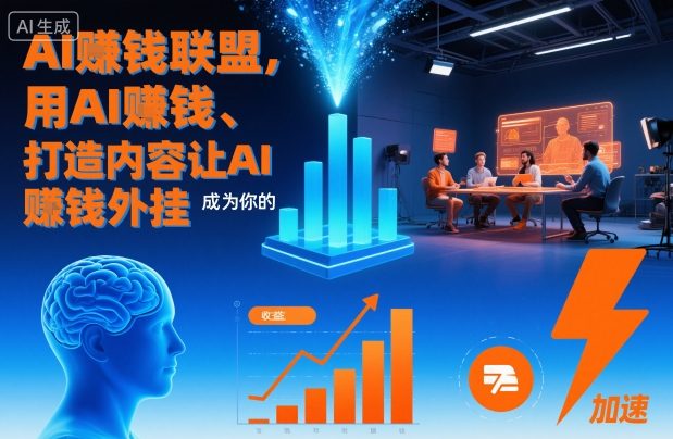 AI賺钱联盟，用AI賺钱、打造内容让AI成为你的賺钱外挂-云创网