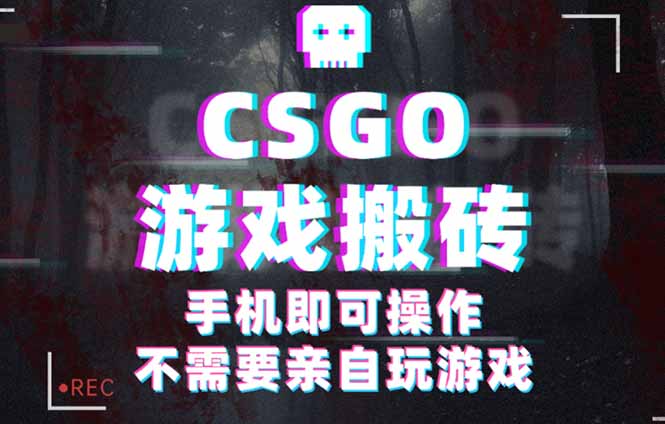 CSGO游戏挂机捡漏，单日扫货500+，年底小高峰上车可吃肉，手机即可操作...-云创网