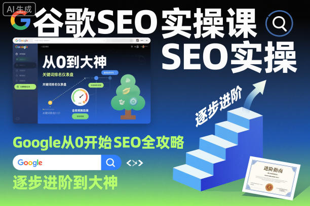 谷歌SEO实操课，Google从0开始SEO全攻略，逐步进阶到大神-云创网