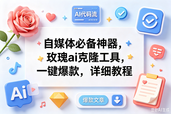 （18882期）玫瑰克隆ai工具，一键爆款ai工具，自媒体必备神器，50多个功能，详细教程-云创网