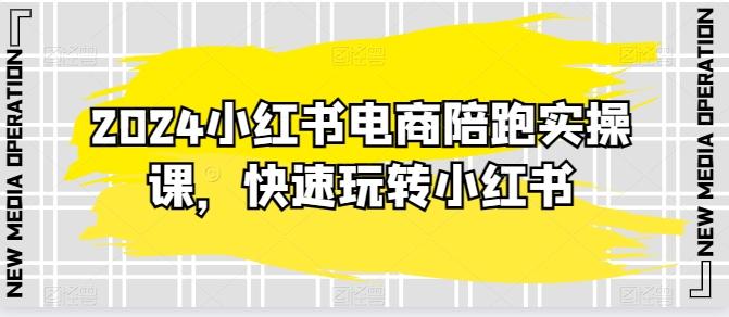 2024小红书电商陪跑实操课，快速玩转小红书，超过20节精细化课程-云创网