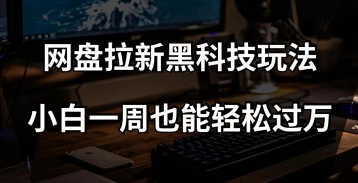 网盘拉新黑科技玩法，小白一周也能轻松过万【全套视频教程+黑科技】【揭秘】-云创网