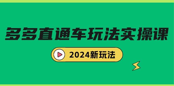 (9412期)多多直通车玩法实战课，2024新玩法(7节课)-云创网