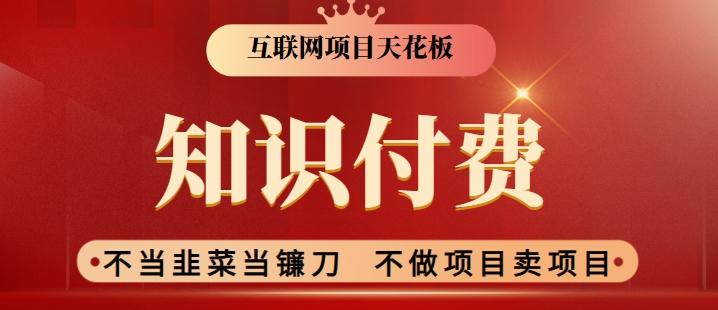 2024互联网项目天花板，新手小白也可以通过知识付费月入10W，实现财富自由【揭秘】-云创网