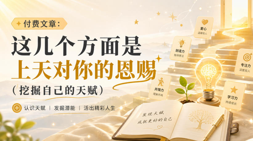 付费文章：这几个方面是上天对你的恩赐(挖掘自己的天赋)-云创网
